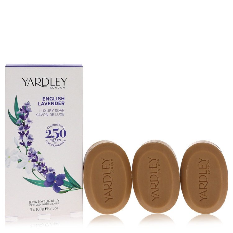 English Lavender by Yardley London 3 x 3.5 oz Soap 3.5 oz for Women - PhishStones Products