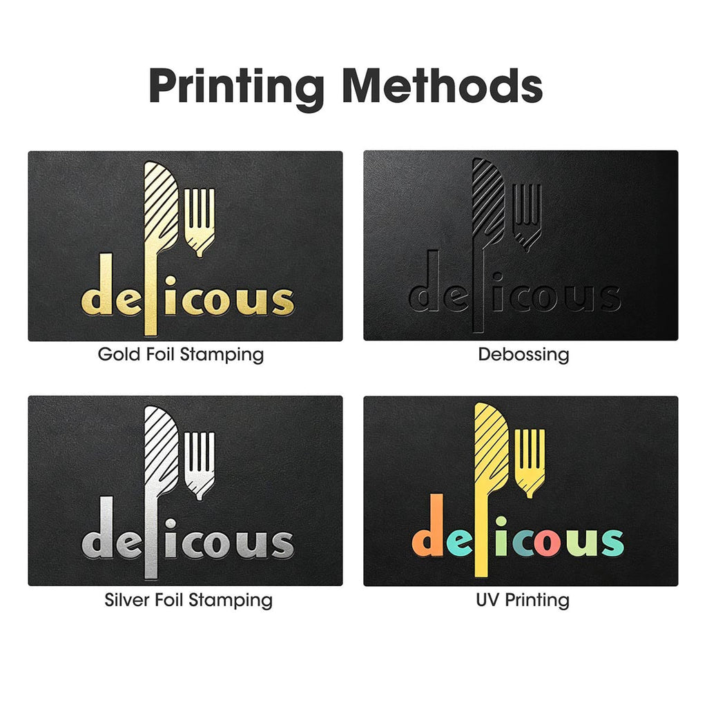 Yescom Personalized Menu Covers LED Menu Cover Dual Page 5.5x7in Set(5)