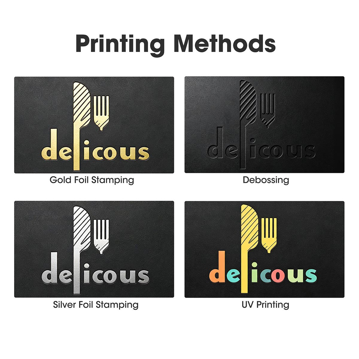 Yescom Personalized Menu Covers LED Menu Cover Dual Page 5.5x7in Set(5)