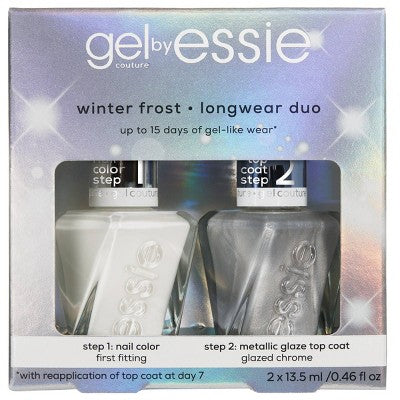 essie gel by essie Winter Frost Longwear Duo Gift Set Nail Polish Set 2pc - Imperfect Box - PhishStones Products