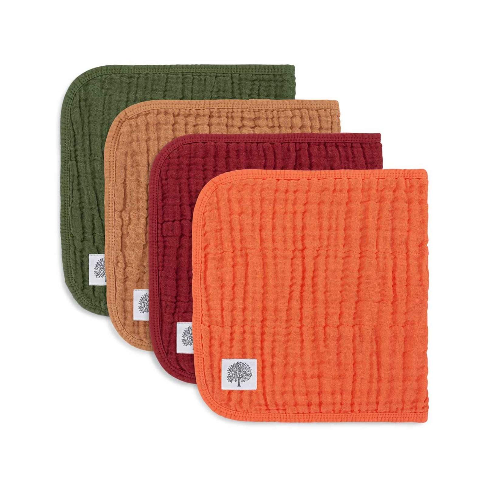 Estes Set - Muslin Burp Cloths (4 Pack) - PhishStones Products