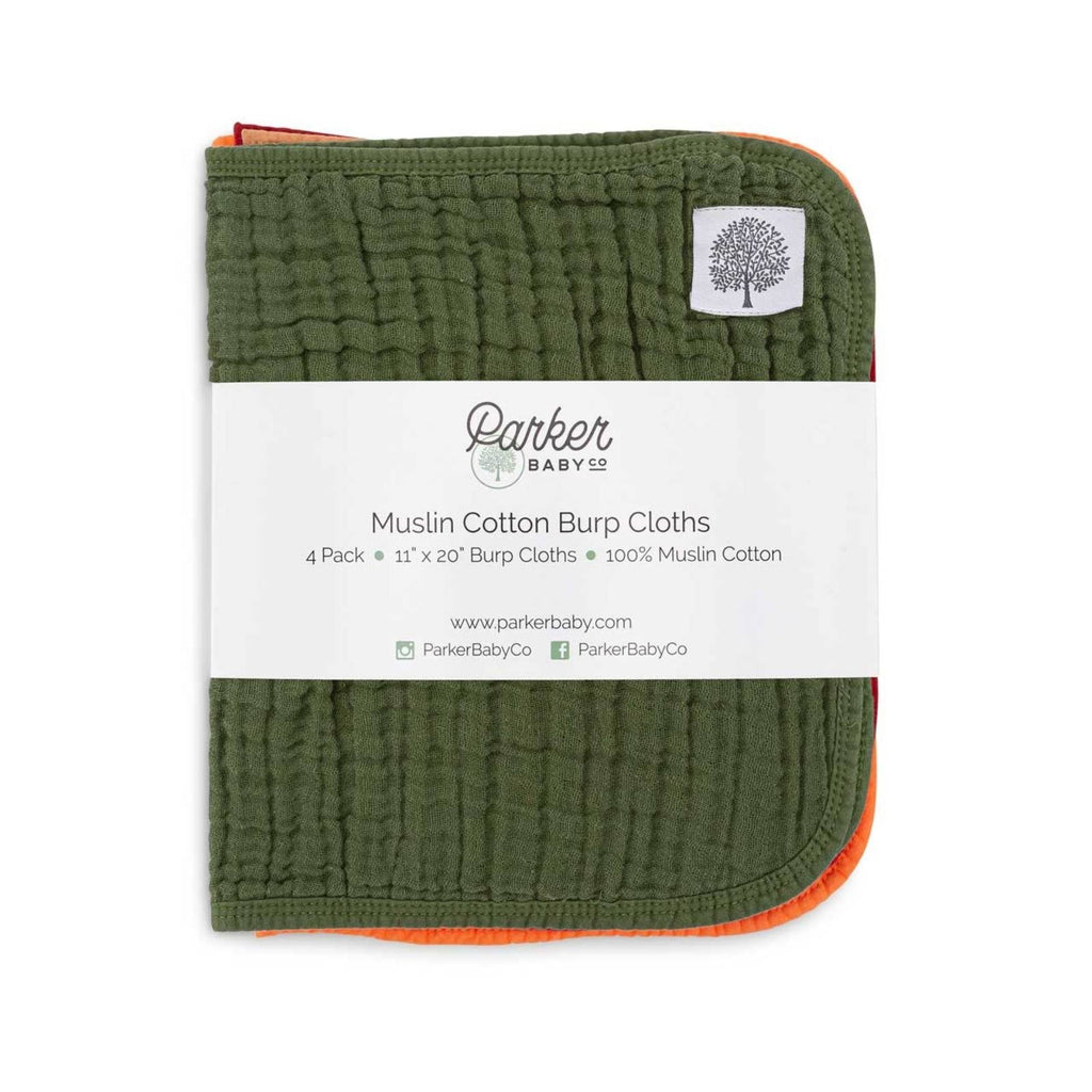 Estes Set - Muslin Burp Cloths (4 Pack) - PhishStones Products