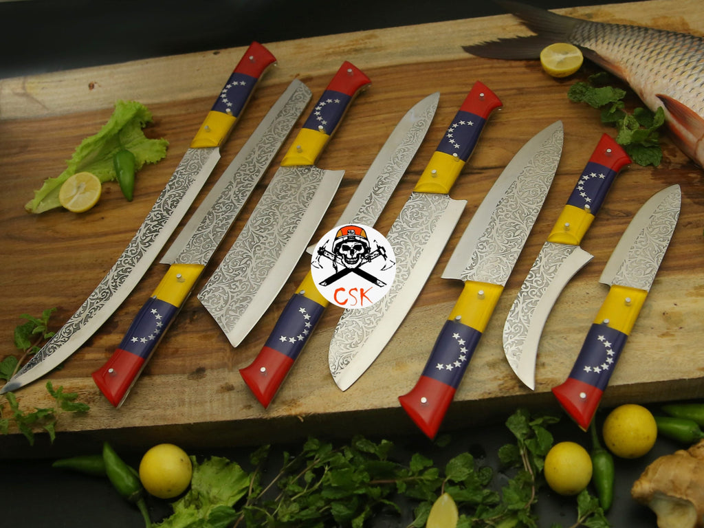 Etchy Blades with Venezuela Flag Handle - PhishStones Products