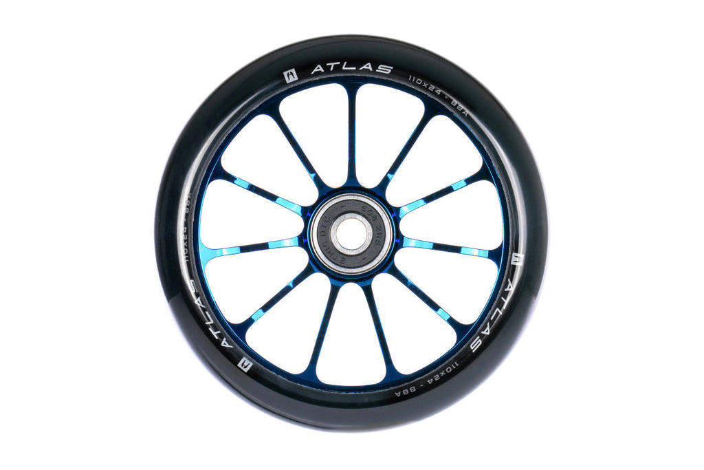 Ethic DTC Atlas "8 STD" Wheels 88a 110mm - Chrome Blue (Single)