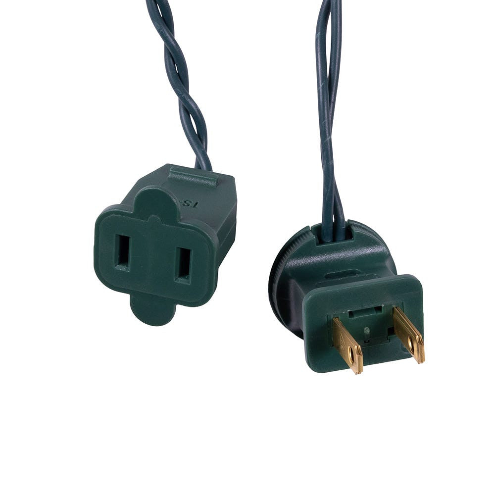 Jingle Bright 100 LED Light Set - Warm White Twinkle - Green Wire