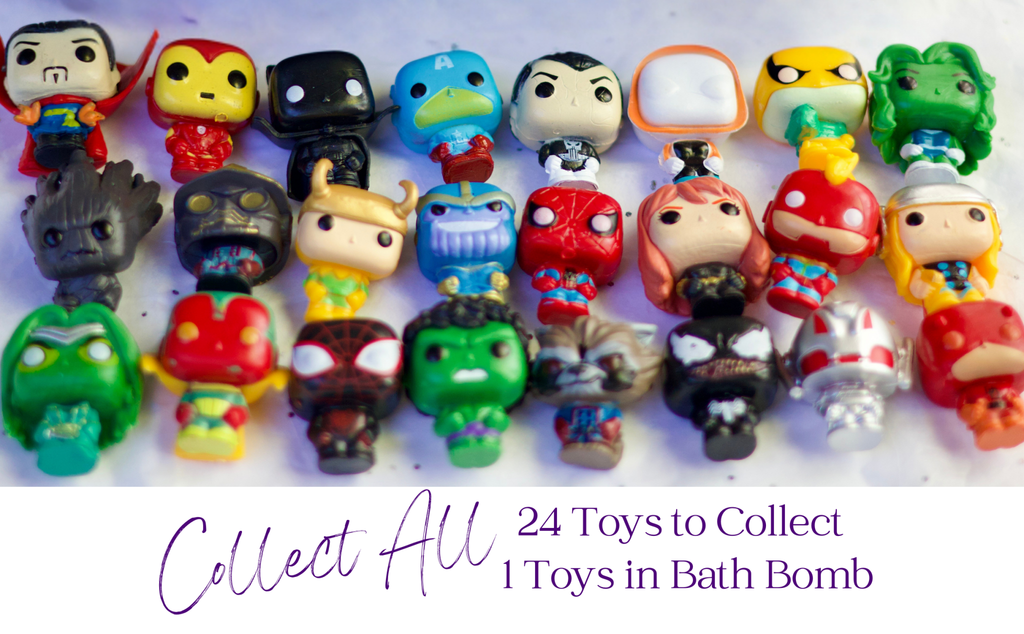 EvolutionUSA 1pc Epic Superhero Bath Bombs for Kids – Super Hero Bath Bomb with Toy Inside, Lush Children Bathbomb Easter, Organic Bathbomb with Surprise Inside, Fun Superhero Bath Fizzer Valentines - PhishStones Products