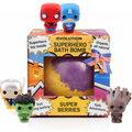 EvolutionUSA 1pc Epic Superhero Bath Bombs for Kids – Super Hero Bath Bomb with Toy Inside, Lush Children Bathbomb Easter, Organic Bathbomb with Surprise Inside, Fun Superhero Bath Fizzer Valentines - PhishStones Products