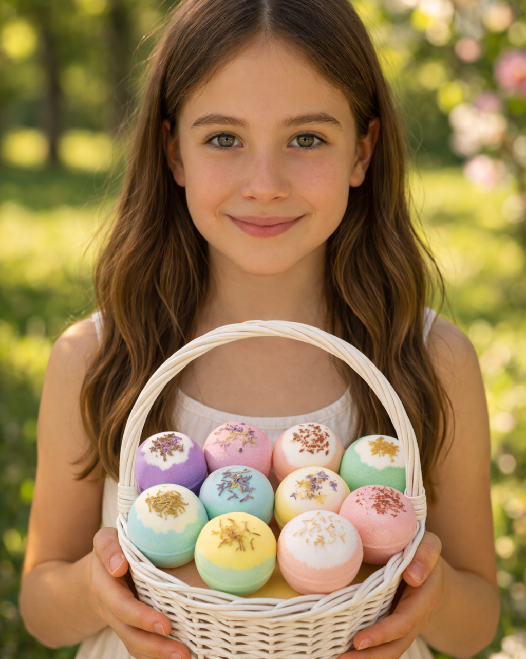 EvolutionUSA Inspire Bath Bombs for Women & Girls – 12 Flower Topped Bath Bombs Girls, Lush Womans Bathbomb Set, Organic Bath Fizzers, Luxury Gift Mothers Day, Birthday, Valentines, Easter or Self Care - PhishStones Products
