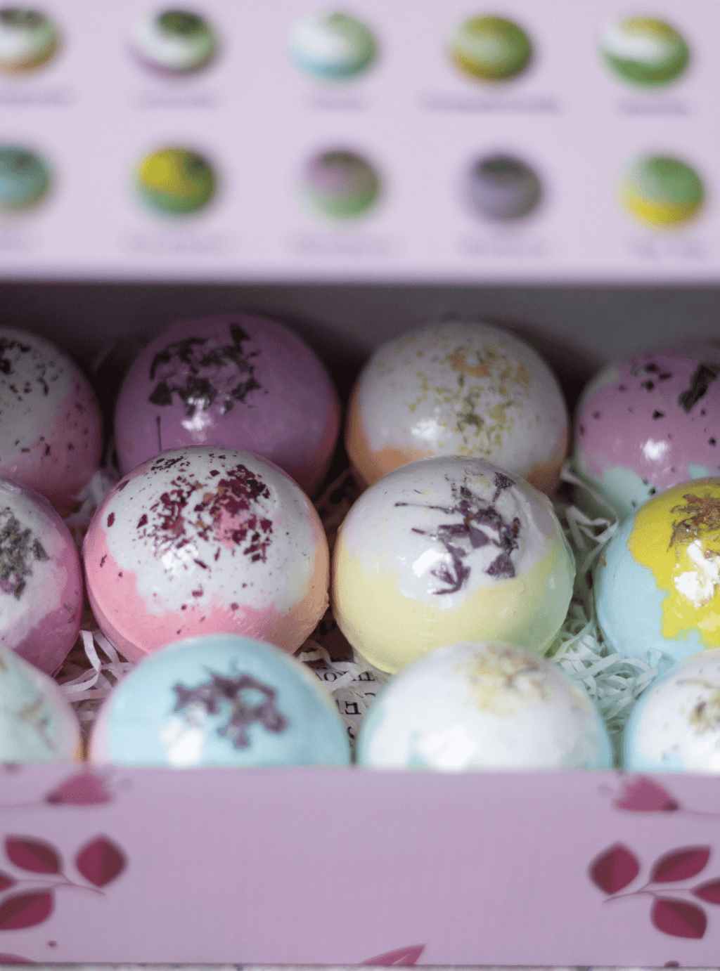 EvolutionUSA Inspire Bath Bombs for Women & Girls – 12 Flower Topped Bath Bombs Girls, Lush Womans Bathbomb Set, Organic Bath Fizzers, Luxury Gift Mothers Day, Birthday, Valentines, Easter or Self Care - PhishStones Products