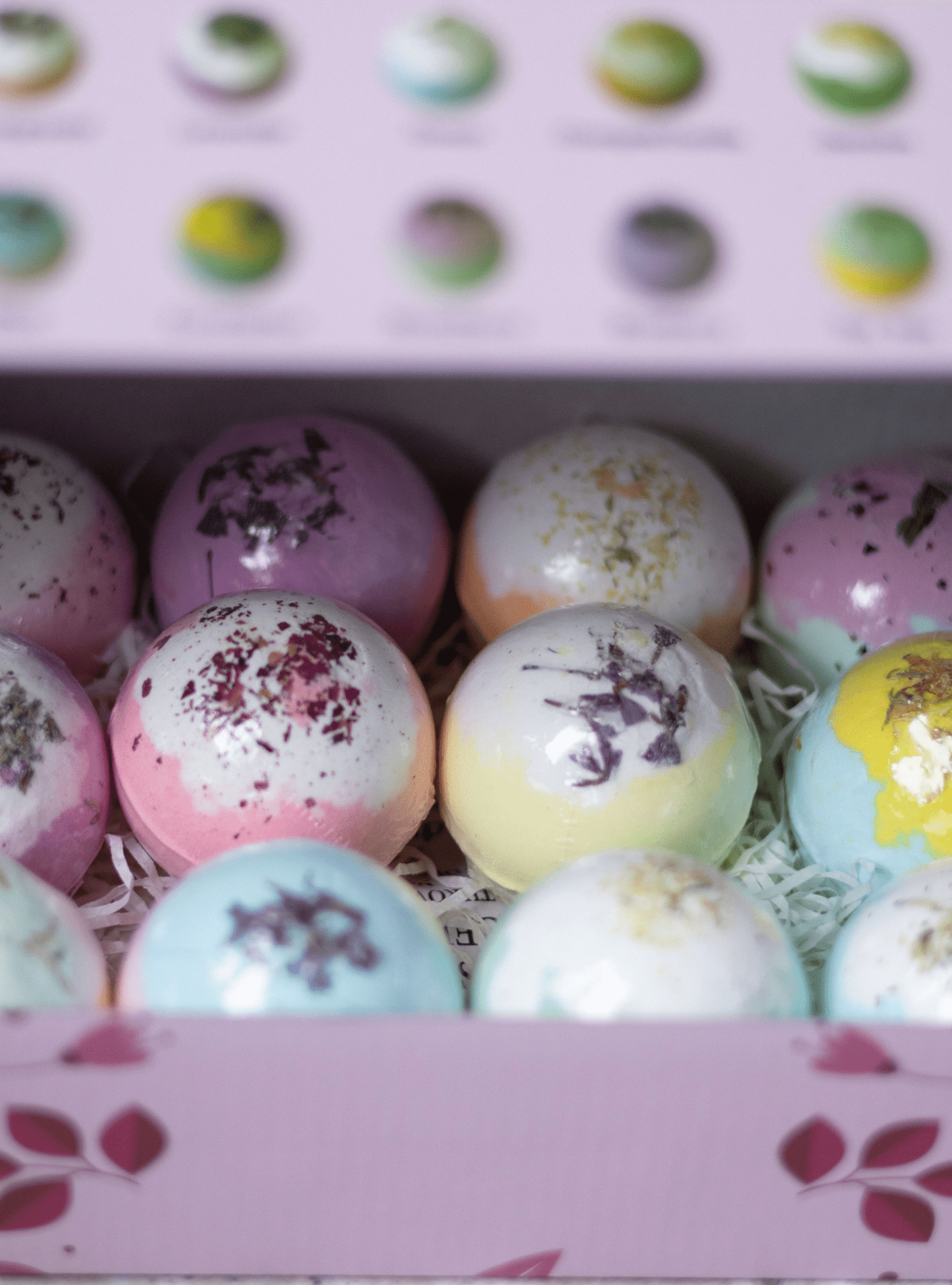 EvolutionUSA Inspire Bath Bombs for Women & Girls – 12 Flower Topped Bath Bombs Girls, Lush Womans Bathbomb Set, Organic Bath Fizzers, Luxury Gift Mothers Day, Birthday, Valentines, Easter or Self Care - PhishStones Products