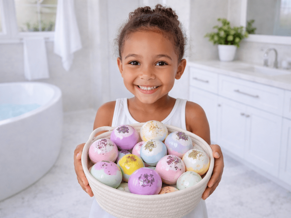 EvolutionUSA Inspire Bath Bombs for Women & Girls – 12 Flower Topped Bath Bombs Girls, Lush Womans Bathbomb Set, Organic Bath Fizzers, Luxury Gift Mothers Day, Birthday, Valentines, Easter or Self Care - PhishStones Products