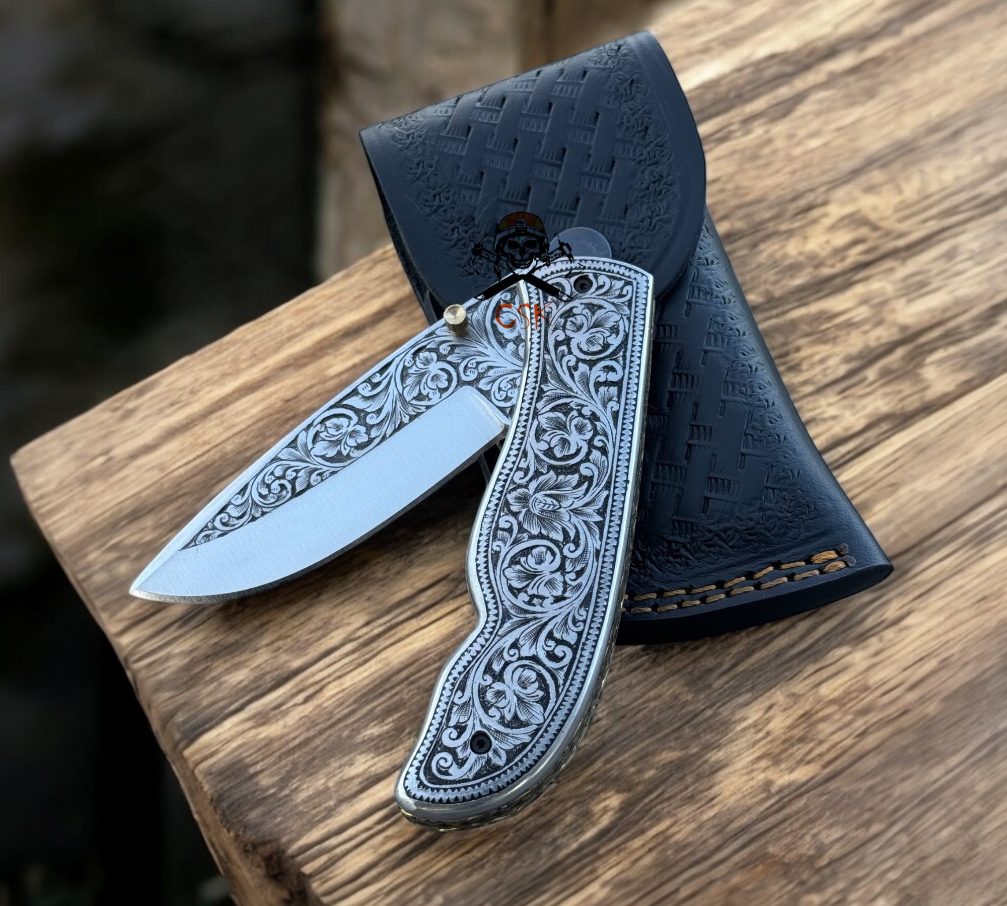 Exquisite Hand - Engraved Pocket Folding Knives – Premium Custom Designs for Collectors & Outdoor Enthusiasts - PhishStones Products