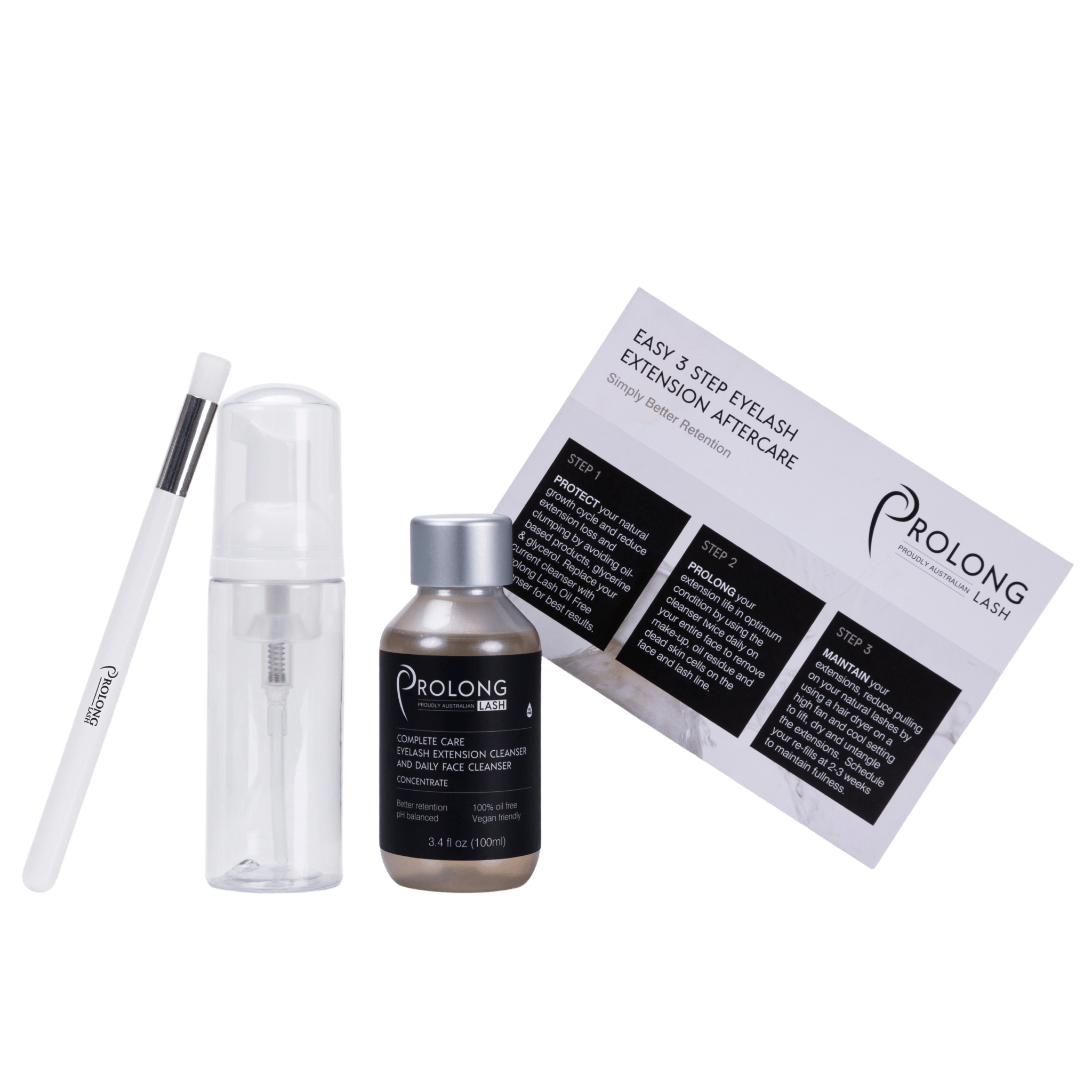 Eyelash Extension Cleanser Concentrate 3.4 fl oz / 100ml - Client Pack - PhishStones Products