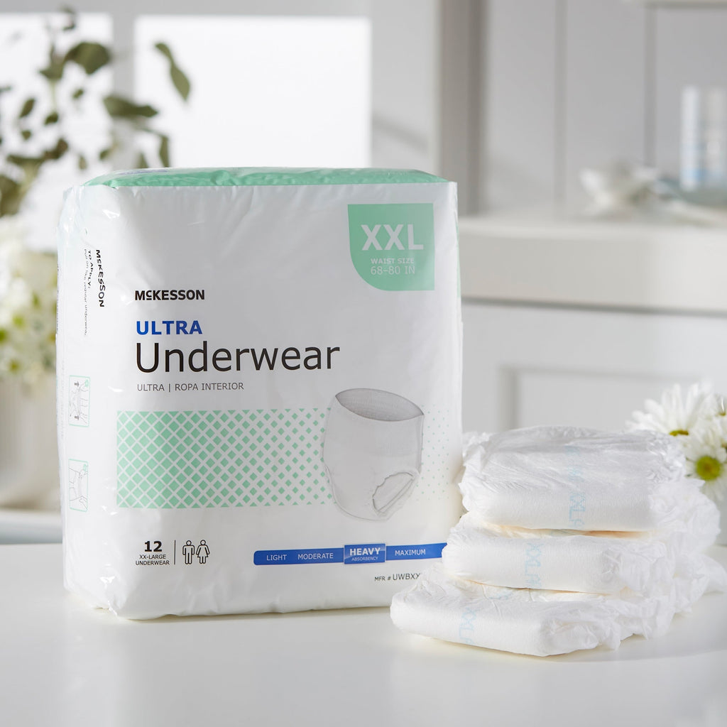 McKesson Ultra Heavy Absorbent Underwear, 2X-Large UWBXXL