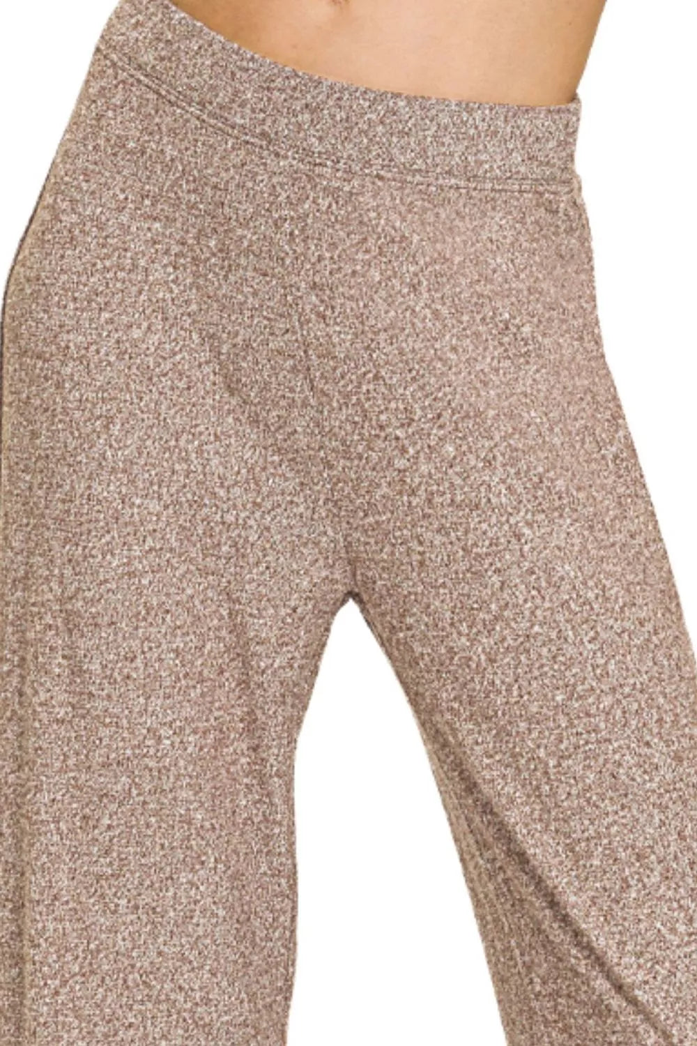 Zenana Soft Elastic Waisted Flare Pants
