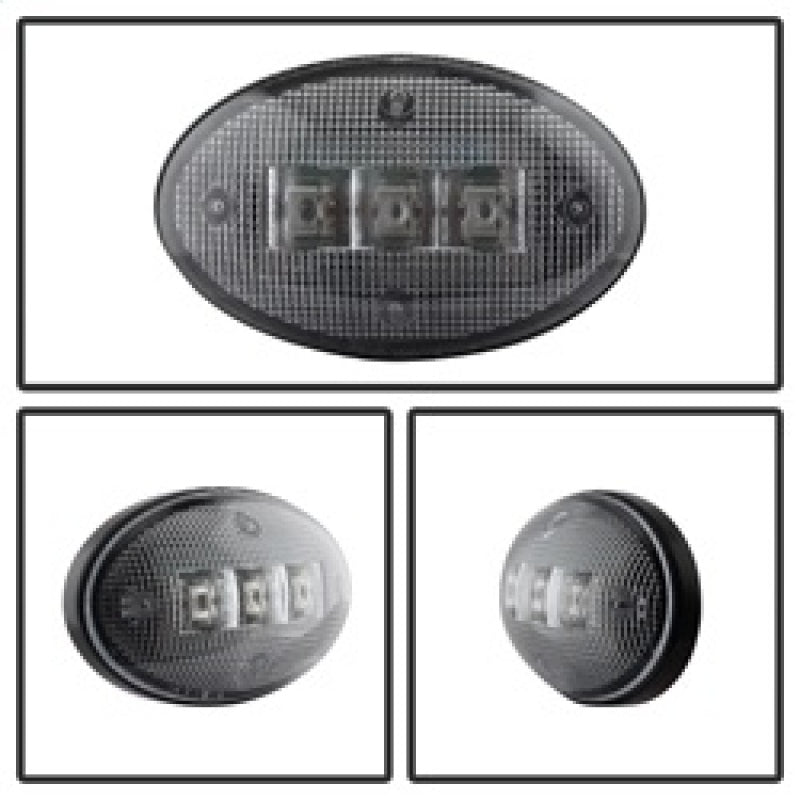 SPYDER Xtune Ford Superduty F250-F550 99-10 Dually Fender LED Side Fender Lights Clear ACC-LED-FDSD99-SL-C 9924651