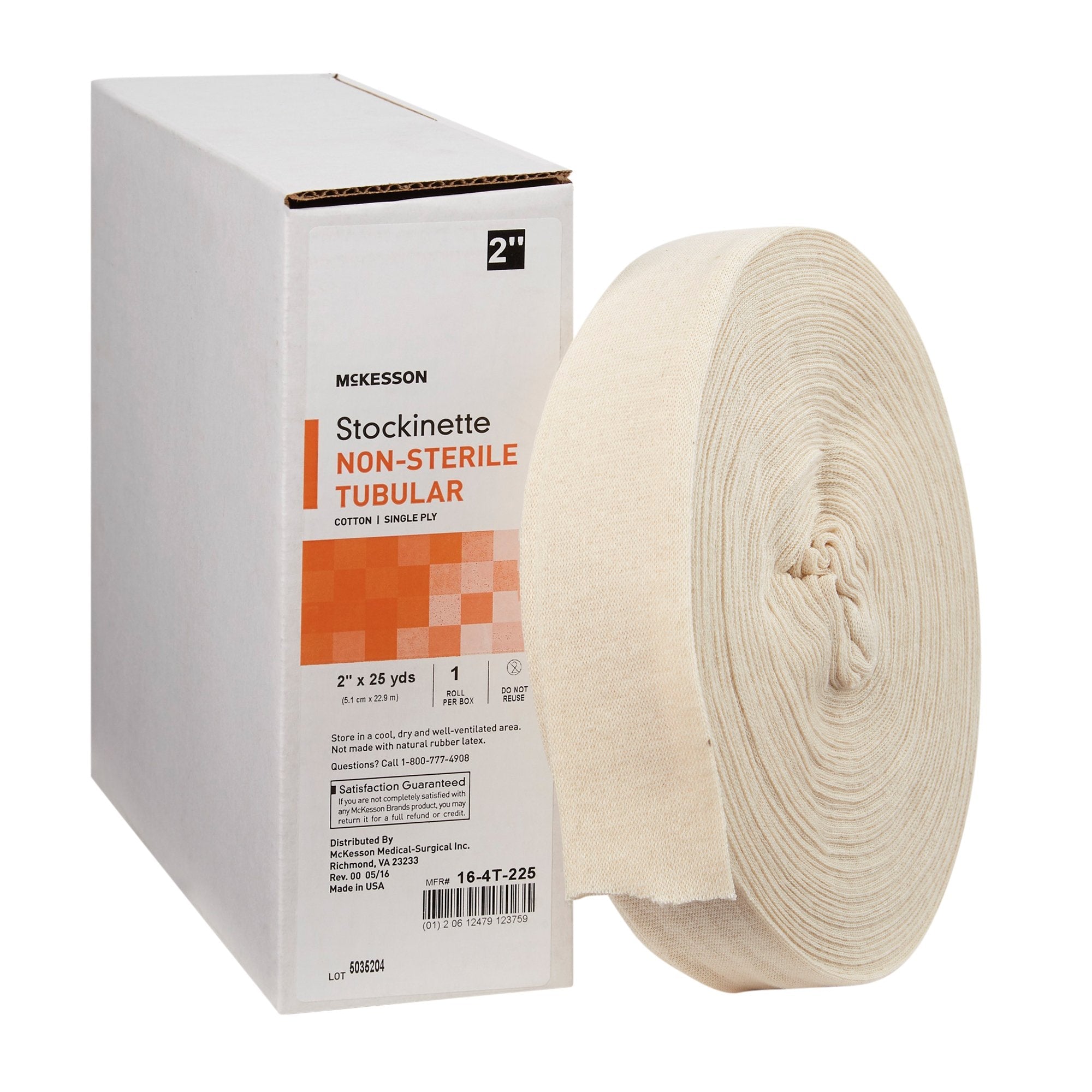 McKesson Beige Cotton Tubular Stockinette, 2 Inch x 25 Yard 16-4T-225