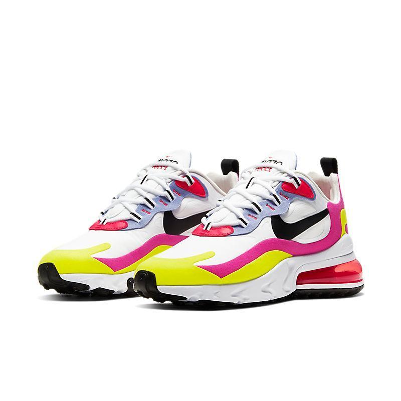 Nike Air Max 270 React 'White Pink Yellow'