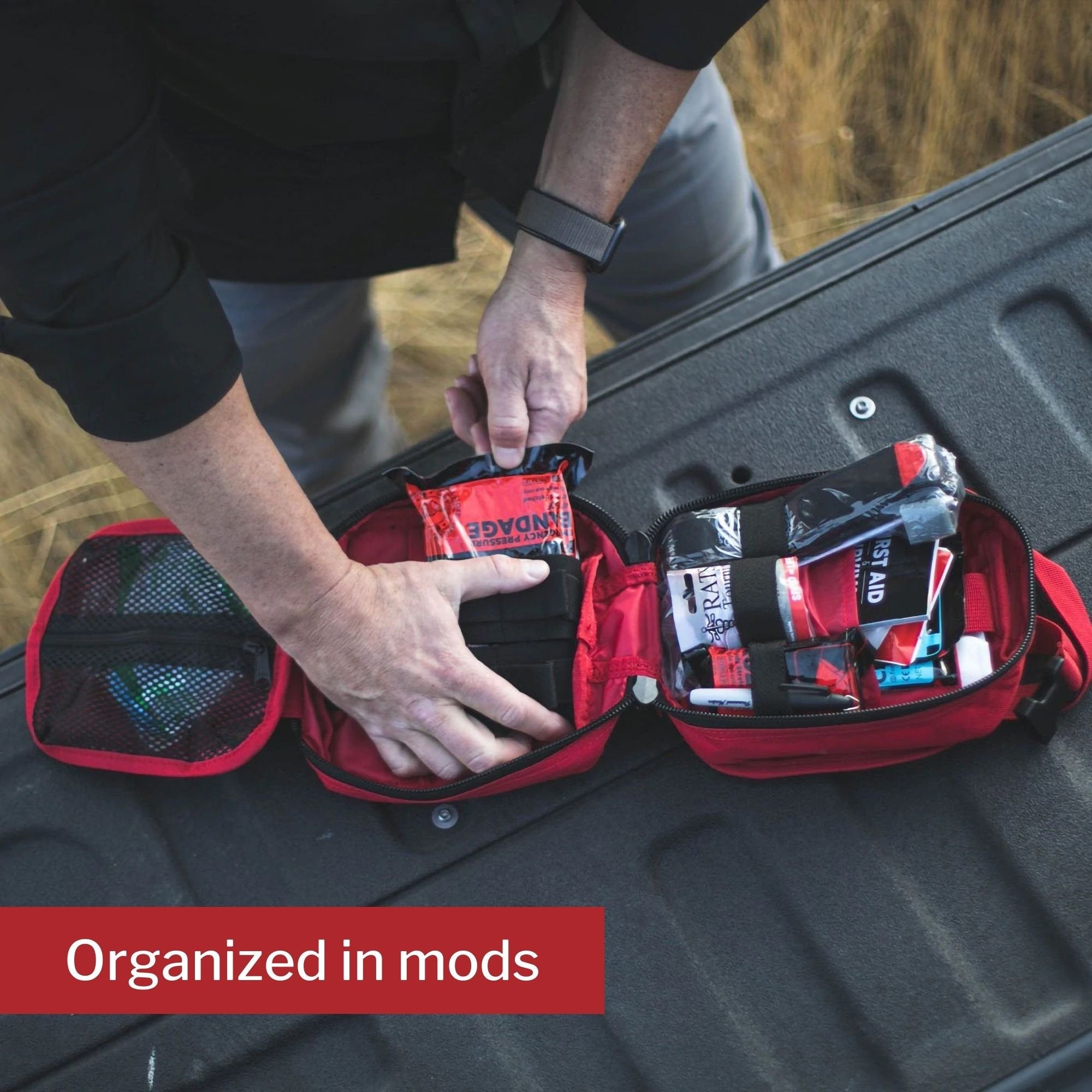 My Medic MYFAK First Aid Kit, Medical Supplies for Survival, Red MM-KIT-U-MED-RED-STN-V2