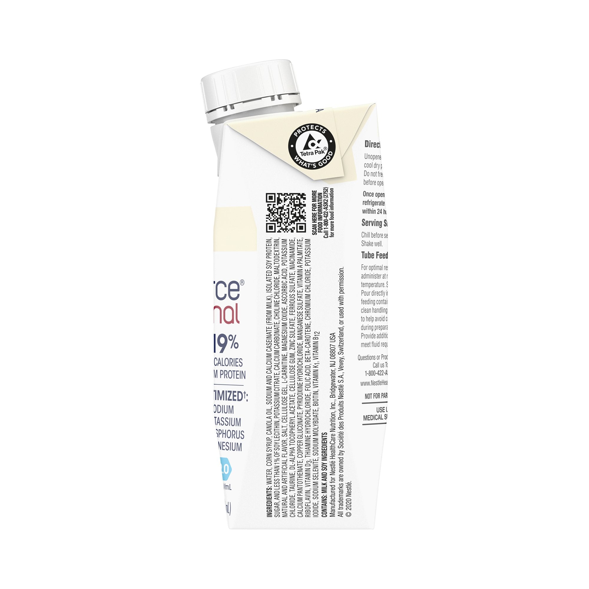 Novasource® Renal Vanilla Formula for Patients on Dialysis, 8-ounce carton 00043900306094