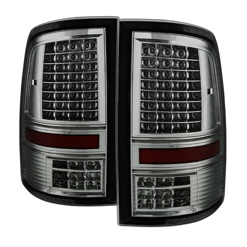 SPYDER xTune Dodge Ram 1500 09-14 - Incandescent Only C Shape LED Tail Lights- Smoked ALT-JH-DR09-LED-CS-SM 9036408