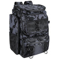42L/11Gal Fishing Backpack Large Capacity Fishing Tackle Storage Bag with Rod Holders 16-Pocket Water-Resistant with Divider Adjustable Padded Straps