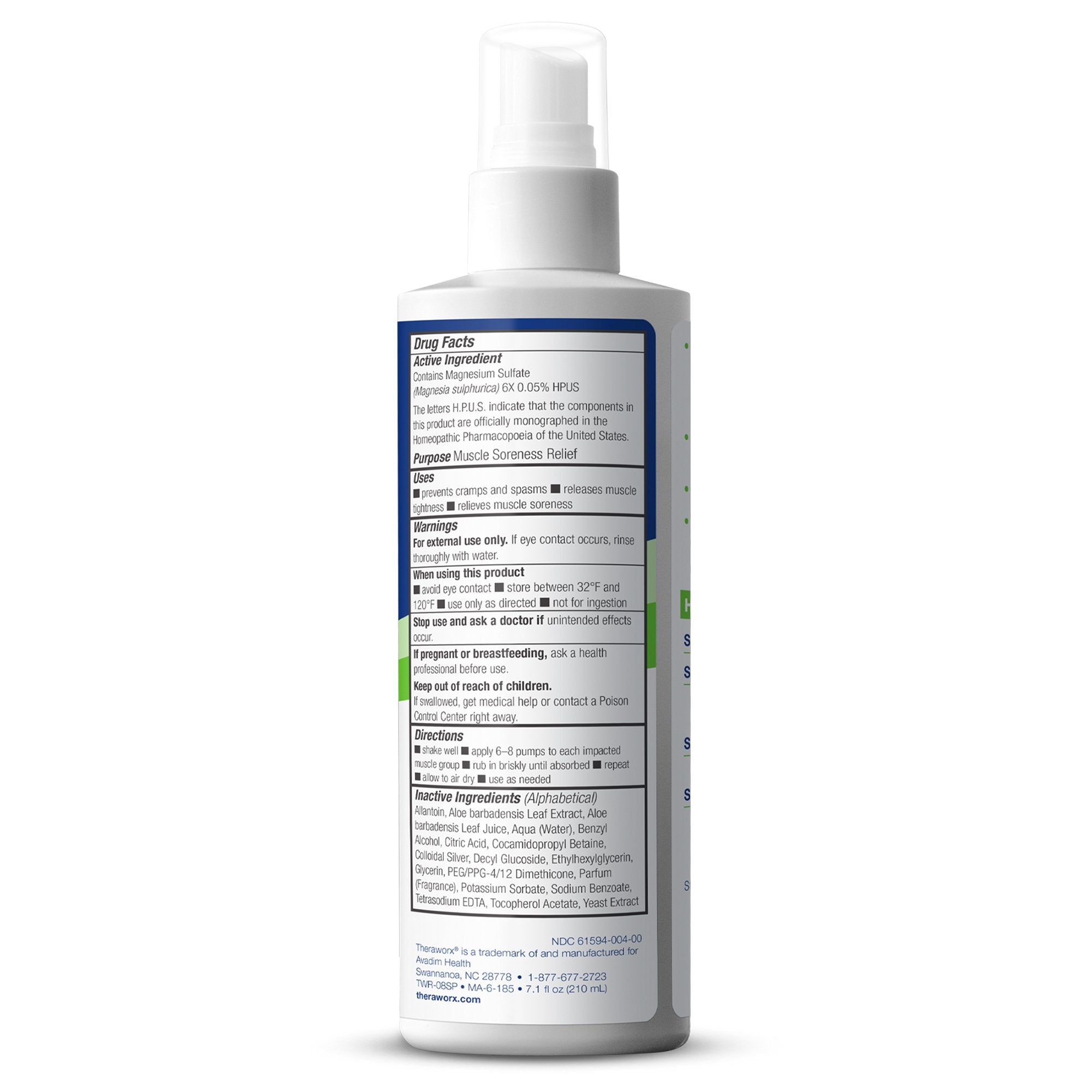 Theraworx® for Muscle Cramps Spray TWR-08SP-CS2