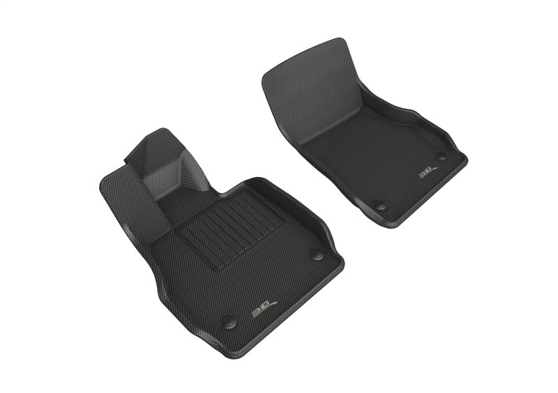 3D MAXpider 20-22 Chevrolet Corvette C8 20-22 Kagu Floor Mats - Black R1 L1CH09611509