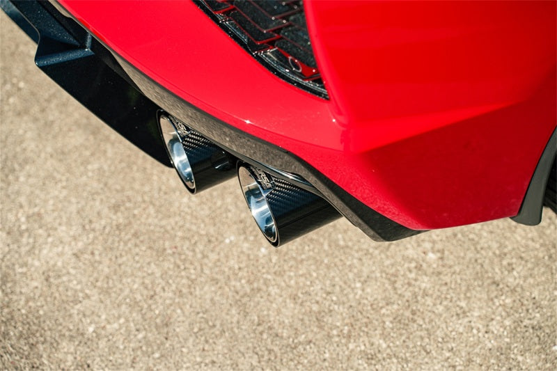CORSA Performance Corsa 20-23 Chevrolet Corvette C8 RWD 3in Valved Cat-Back Delete w/ NPP w/4.5in CF Polished Tips 21105CF