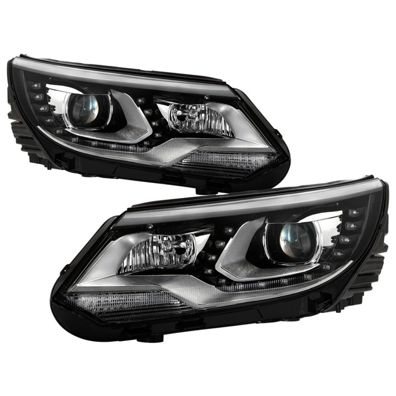 SPYDER VW Tiguan 12-17 LED/DRL Projector Headlights Chrome PRO-JH-VWT12-LED-C 9948527