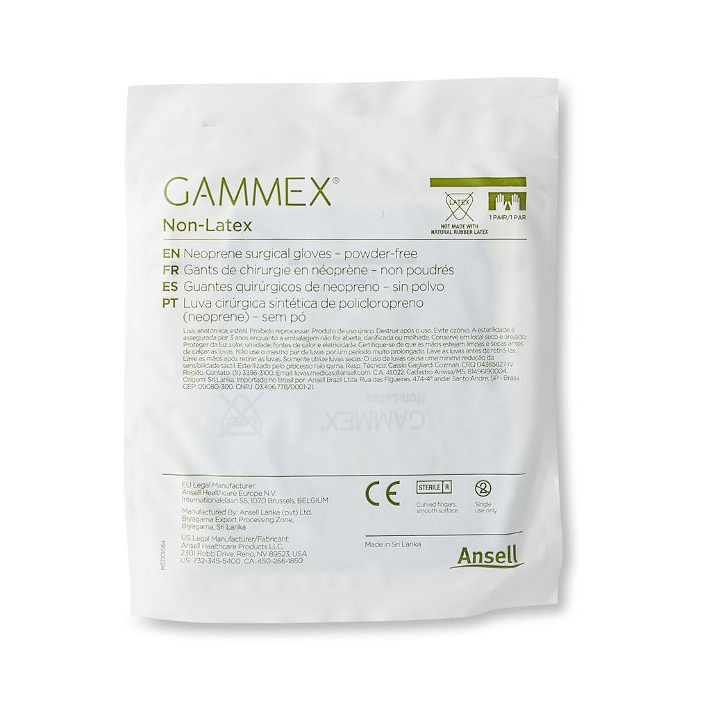 Gammex® Non-Latex Polyisoprene Surgical Glove, Size 6.5, Green 8513