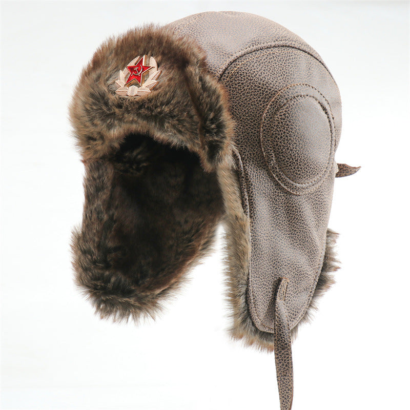 Waterproof Unisex Outdoor Soviet Badge Lei Feng Hat