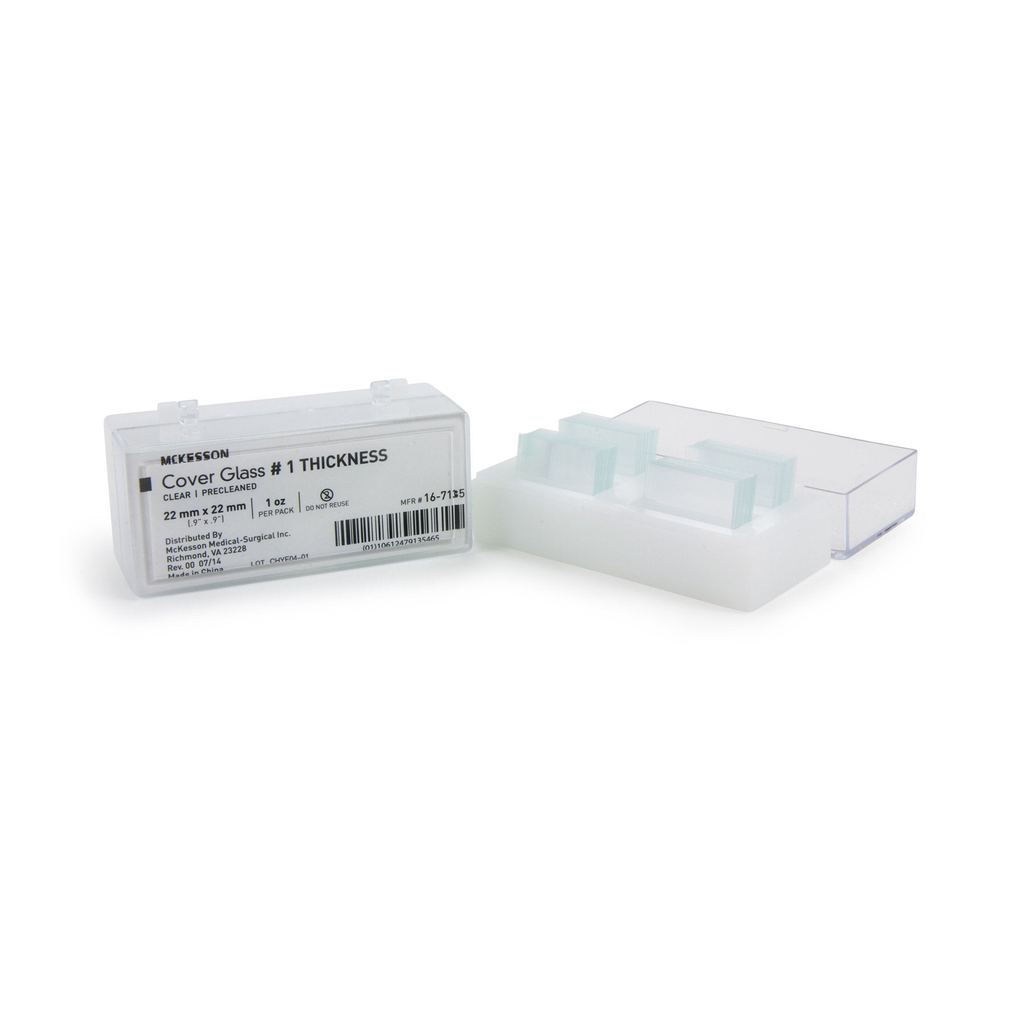 McKesson Cover Glass, 22 x 22 mm 16-7135