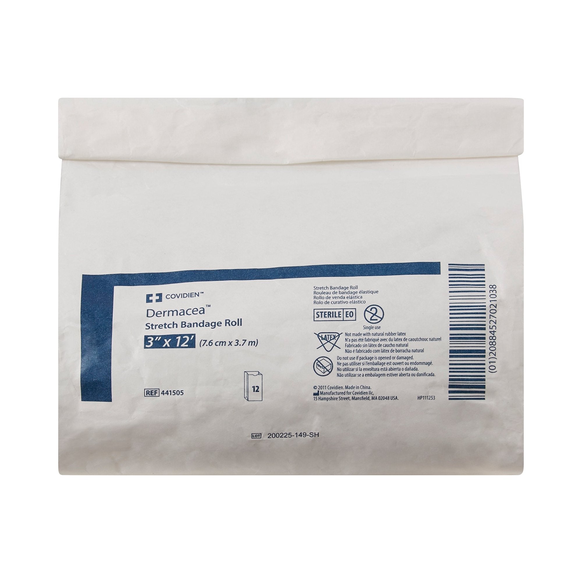 Dermacea™ Sterile Conforming Bandage, 3 Inch x 4 Yard, 1-Ply 441505