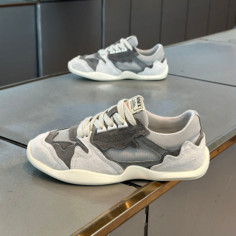 2026 Summer New Men's Cortez Style Shoes, Breathable Mesh, Trendy Fashionable Versatile Color Block Casual Skate Shoes
