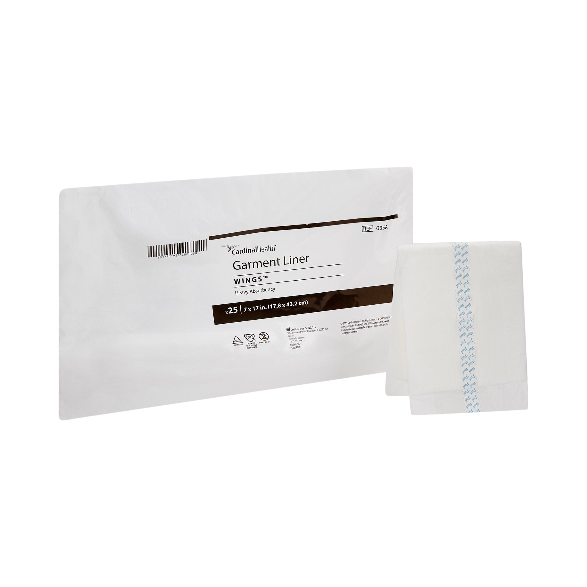 Simplicity Incontinence Liner, Polymer Core, One Size Fits Most Adults, Unisex 635A