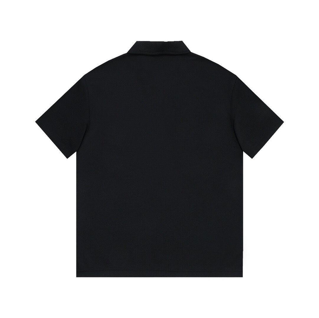 Louis Vuitton Black T-Shirt with Collar