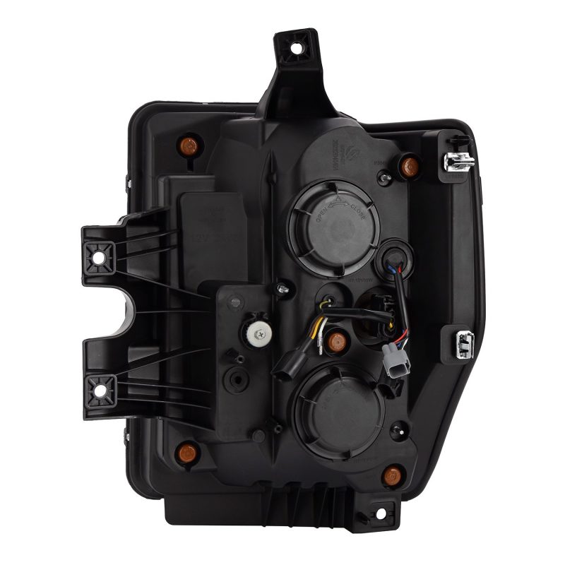 AlphaRex 08-10 Ford F250-550 LUXX-Series LED Projector Headlights Alpha-Blk w/Activ Light/Seq Signal 880313 *Discontinued