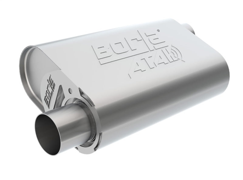 Borla CrateMuffler Stock SBF 289/302 (Exc. Coyote) ATAK 2.25in Inlet/Outlet Oval Muffler 400835