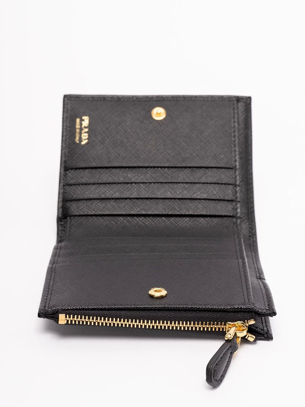 Prada Women Small Saffiano Leather Wallet
