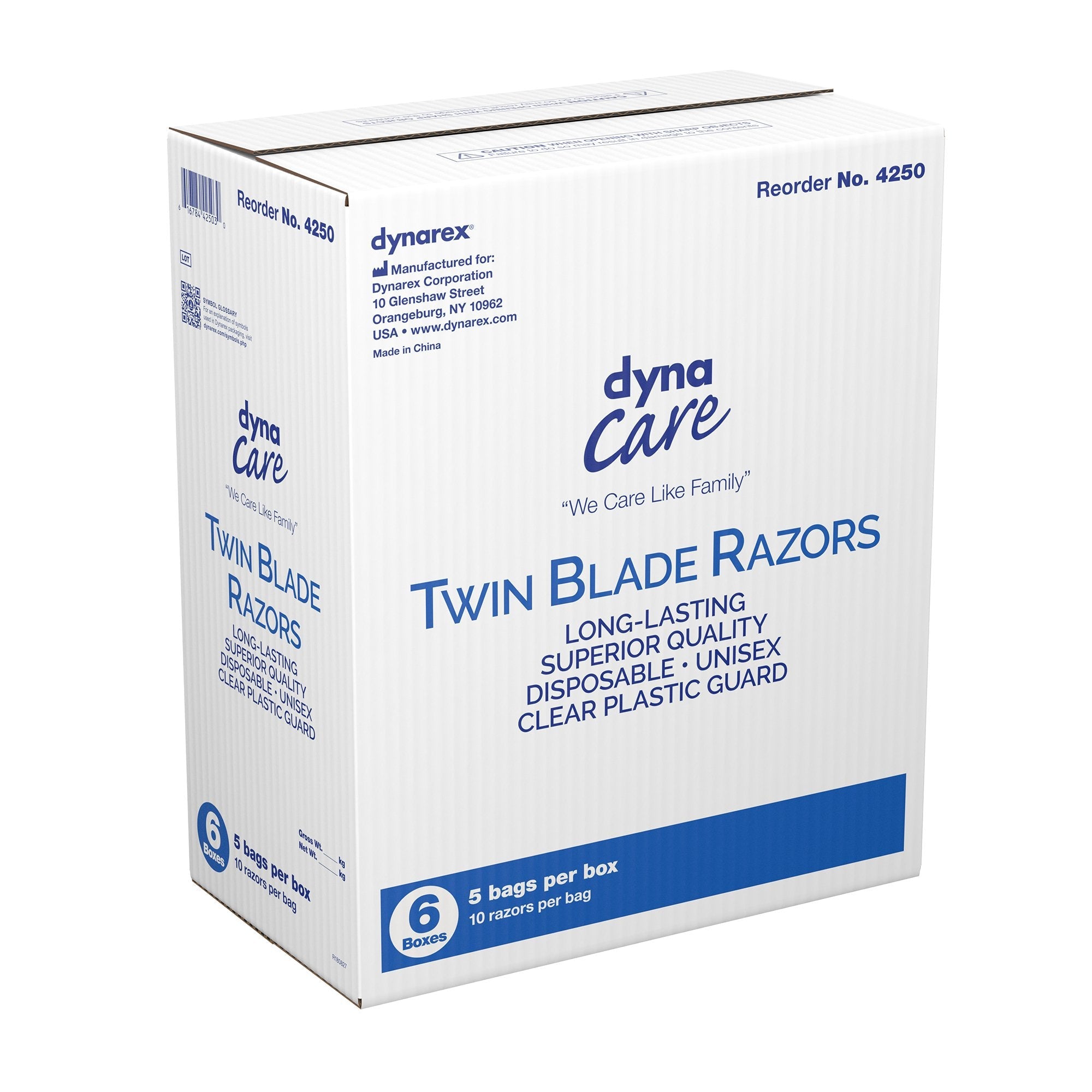 dynaCare® Twin Blade Disposable Razor 4250