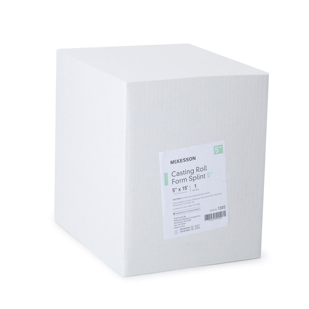 McKesson White Casting Roll Form Splints, 5 Inch x 5 Yard 1305