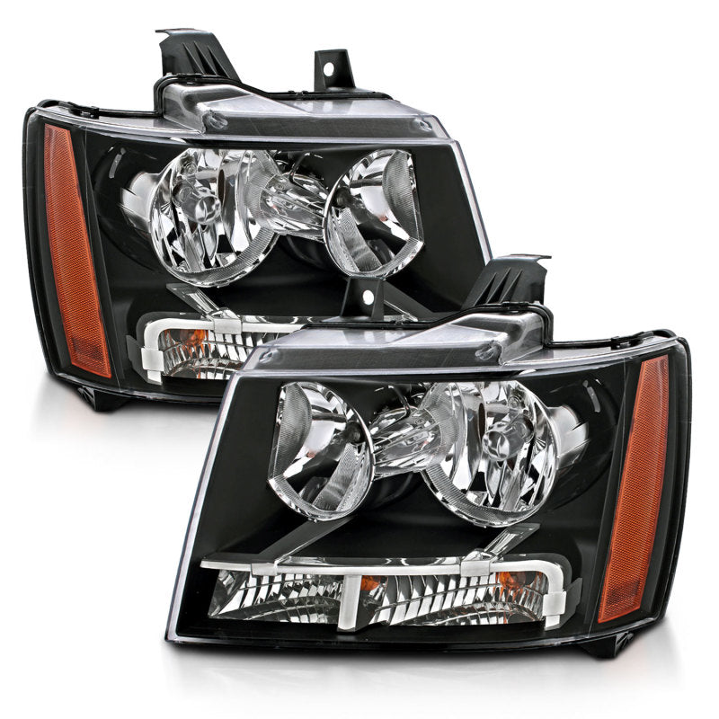 Anzo Chevy Tahoe /Suburban 07-14 Crystal Headlight Black
