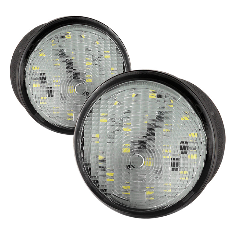 SPYDER xTune Jeep Wrangler 07-15 LED Front Turn Signal Lights - Chrome CCL-JH-JW07-LED-C 9032943