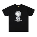 Bathing Ape Black Baby Milo T-Shirt without Collar