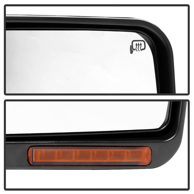 SPYDER xTune 07-14 Ford F-150 Heated Amber Seq LED Signal OEM Pwr Mirrors (Pair) (MIR-03FF07-G2-PW-RAM-SET) 9943171