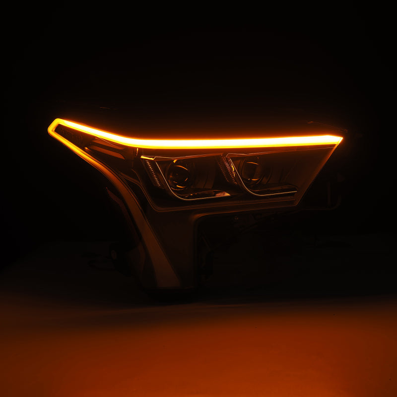 AlphaRex 22-23 Toyota Tundra LUXX-Series Headlights Black w/Amber DRL - Req 810029 OR 810030 880874 *Discontinued