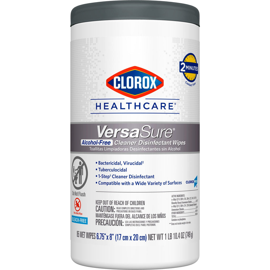 Clorox Healthcare® VersaSure® Cleaner Disinfectant Wipes, Canister 31757