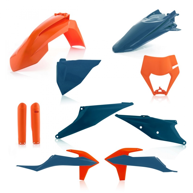 Acerbis 20-23 KTM 150-500 XCF-W/ XC-W-tpi/ EXC-tpi/ EXC-F Full Plastic Kit - Orange/Dark Blue 2791547302