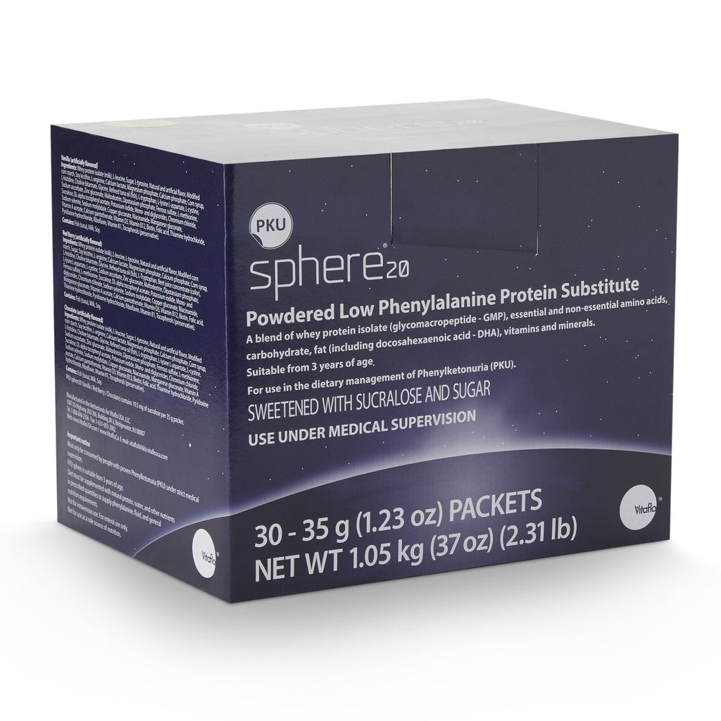 PKU sphere™ 20 Vanilla GMP-Based Formula for use in Dietary Management of PKU 812539021124